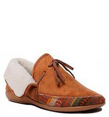 Kapcie Manitu brązowe damskie 