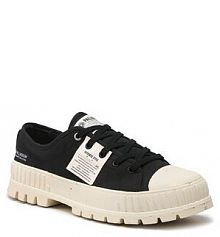 Półbuty sznurowane Palladium czarne męskie Pallashock Lo Org 77350-008-M Black