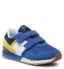 Buty na rzepy Pepe Jeans niebieskie dziecięce London One Bk PBS30523 Beat 549