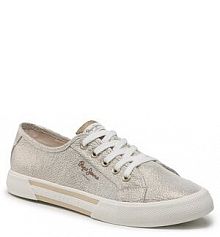 Tenisówki Pepe Jeans złote damskie 