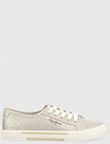 Tenisówki Pepe Jeans  złote damskie PLS31439