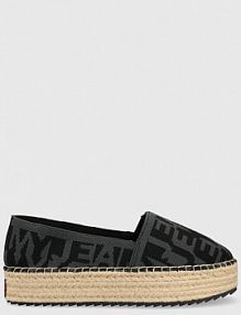 Espadryle Tommy Jeans  czarne damskie EN0EN02079