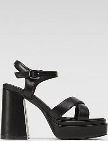 Sandały na słupku Jenny Fairy czarne ENDI LWSL321-2