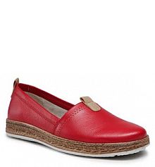 Półbuty wsuwane Lasocki czerwone damskie 