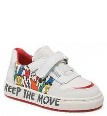 Buty na rzepy Garvalin białe dziecięce 