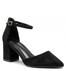 Półbuty na obcasie Jenny Fairy czarne damskie 