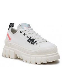 Półbuty sznurowane Palladium białe damskie 