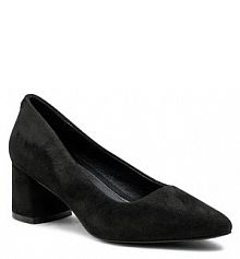 Półbuty na obcasie Jenny Fairy czarne damskie 