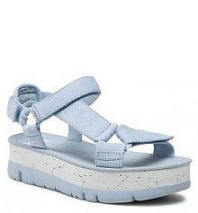 Sandały na koturnie Camper niebieskie 