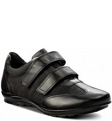 Półbuty wsuwane Geox czarne męskie U Symbol D U74A5D 01143 C9999 Black