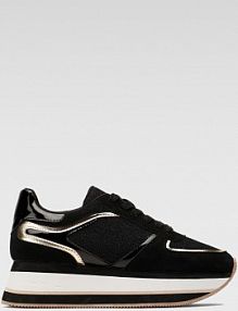 Półbuty sznurowane Clara Barson czarne damskie HALLIE WS22266-01