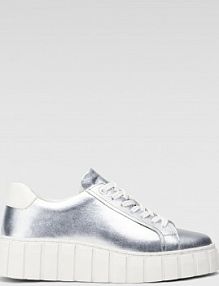 Półbuty sznurowane LASOCKI srebrne damskie PIANA WI23-PIANA-01