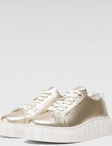 Półbuty sznurowane LASOCKI złote damskie PIANA WI23-PIANA-01