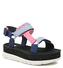 Sandały na koturnie Camper niebieskie 