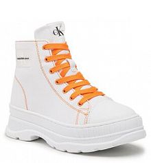 Trzewiki Calvin Klein Jeans białe dziecięce 