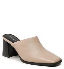 Klapki na słupku Sergio Bardi beżowe 