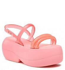 Sandały na koturnie Melissa różowe 