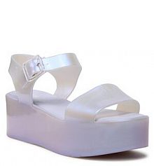 Sandały na koturnie Melissa niebieskie 