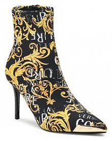 Botki na szpilce Versace Jeans Couture czarne 