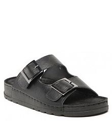 Klapki Clara Barson czarne damskie 