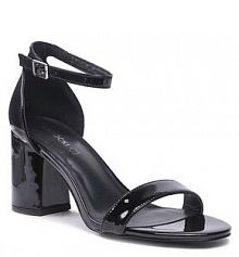 Sandały na słupku Lasocki czarne 
