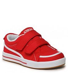 Buty na rzepy Action Boy czerwone dziecięce 