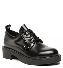 Półbuty sznurowane Gino Rossi czarne damskie 