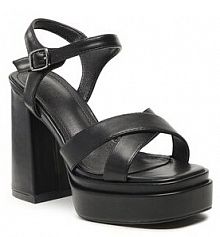 Sandały na słupku Jenny Fairy czarne 