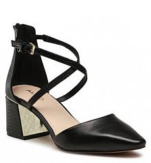 Półbuty na obcasie Aldo czarne damskie Grarwen 16079814 001