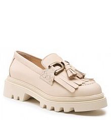 Półbuty wsuwane Badura beżowe damskie 