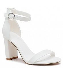 Sandały na słupku Jenny Fairy białe 