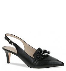 Sandały na szpilce Caprice czarne 