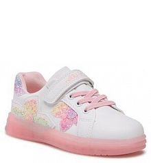 Buty na rzepy Nelli Blu białe dziecięce 