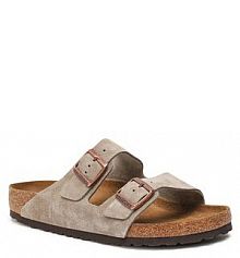 Klapki Birkenstock szare męskie 