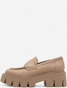 Półbuty wsuwane Badura beżowe damskie NAPOLI-25710NAP