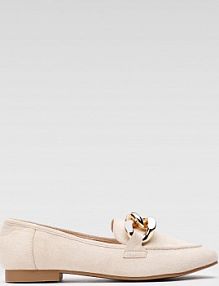 Półbuty wsuwane DeeZee beżowe damskie WS5560-10