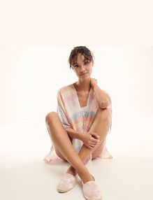 Bawełniane espadryle Reserved kremowe damskie 1365L-02X