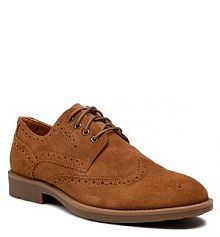 Półbuty sznurowane Gino Rossi brązowe męskie 