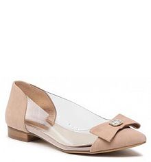 Baleriny R.Polański beżowe damskie 