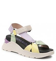 Sandały na koturnie Hispanitas fioletowe 