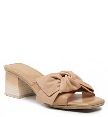 Klapki na słupku Hispanitas brązowe 