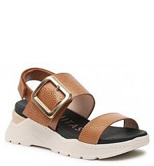 Sandały na koturnie Hispanitas brązowe 