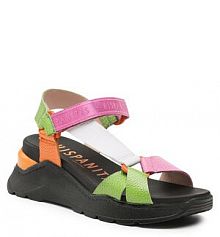 Sandały na koturnie Hispanitas różowe 