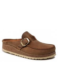 Klapki Birkenstock brązowe damskie 