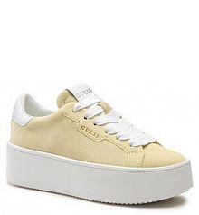 Półbuty na koturnie Guess żółte 