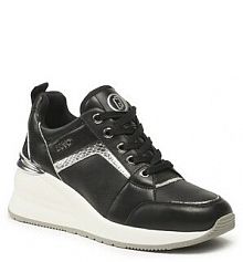 Półbuty na koturnie Liu Jo czarne 