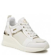 Półbuty na koturnie Liu Jo białe 