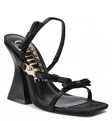 Sandały na słupku Versace Jeans Couture czarne 