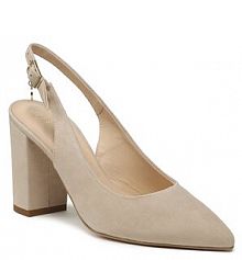 Sandały na słupku Solo Femme beżowe 