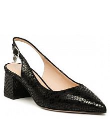 Sandały na słupku Solo Femme czarne 